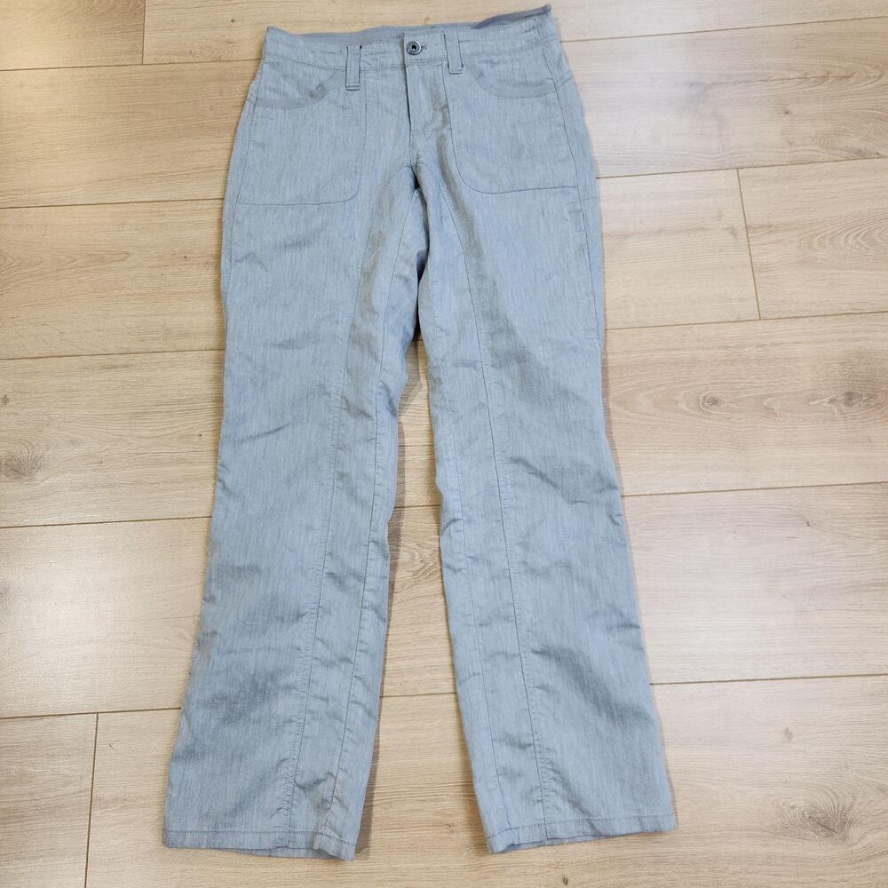 Kuhl Cabo Pants Womens 2 Short Gray Lightweight Stretch Travel Casual Outdoor
